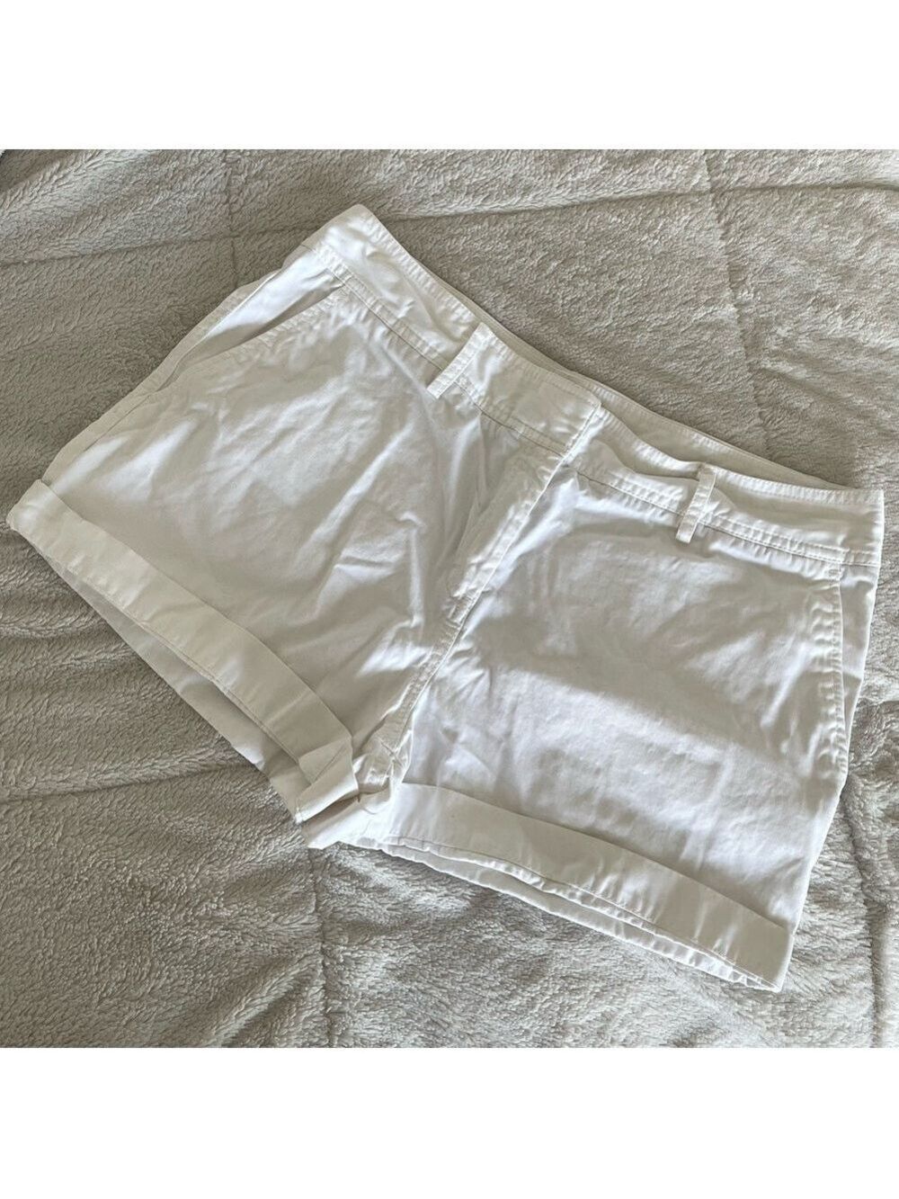Women’s White Denim Shorts Classic Casual